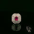 18ct White and Yellow Gold Burmese Ruby & Diamond Ring
