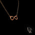 9ct Rose Gold Infinity Moissanite Pendant