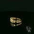 9ct Yellow Gold Half-Woven Design Band Ring