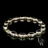 Sterling Silver Oval Garnet Bracelet
