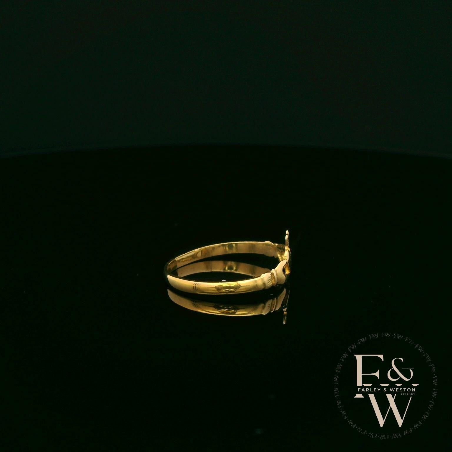 9ct Yellow Gold Claddagh Ring