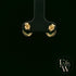 18ct Yellow Gold Oval-Cut Emerald & Diamond Studs