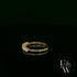 9ct Yellow Gold White Moissanite Half Eternity Ring