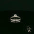 Solitaire Black CZ & Silver Engagement Ring