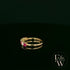 18ct Yellow Gold Round-Cut Ruby & Diamond Ring