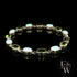 Sterling Silver Oval Cultured Opal and Peridot Bracelet
