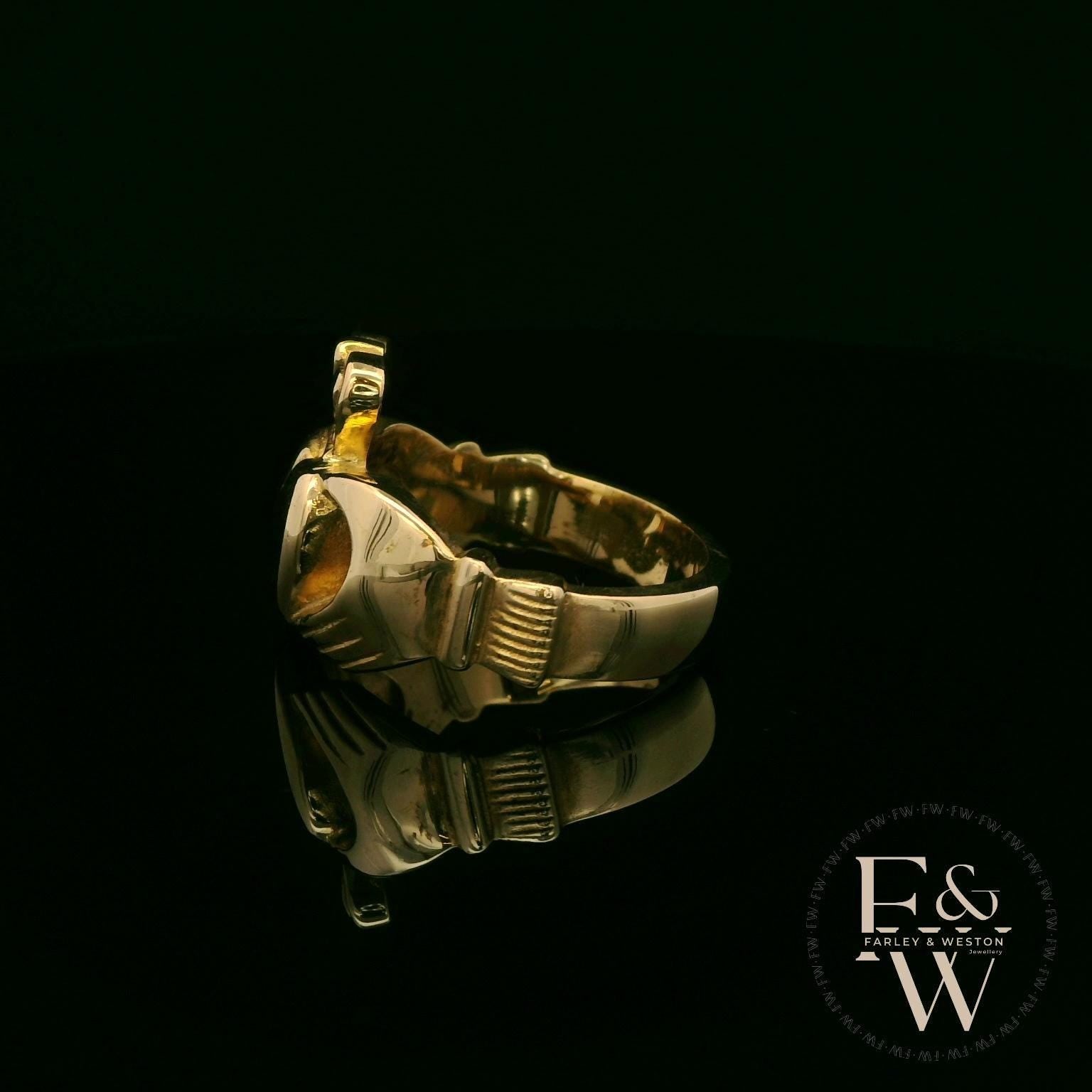9ct Yellow Gold Claddagh Ring: Heritage Jewellery
