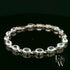 Sterling Silver Oval Blue Topaz Bracelet