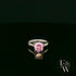 Sterling Silver Pink CZ Solitaire Ring