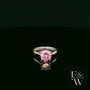 Sterling Silver Pink CZ Solitaire Ring