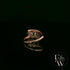 Double Moissanite & 9ct Rose Gold Ring