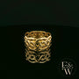 9ct Yellow Gold Fully-Woven Design Band Ring