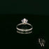 Tanzanite CZ Solitaire 9ct White Gold Ring