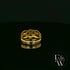 9ct Yellow Gold Half-Woven Design Band Ring