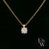 9ct Rose Gold & Solitaire Moissanite Pendant