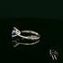 Tanzanite CZ Solitaire 9ct White Gold Ring