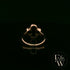 18ct Rose Gold Diamond-Encrusted Open Clover Ring