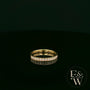 18ct Yellow Gold Round-Cut Diamond Half Eternity Ring