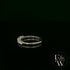 9ct White Gold White Moissanite Half Eternity Ring