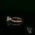 9ct Rose Gold Lab Grown Diamond Single Stone with Bezel Set Head Ring