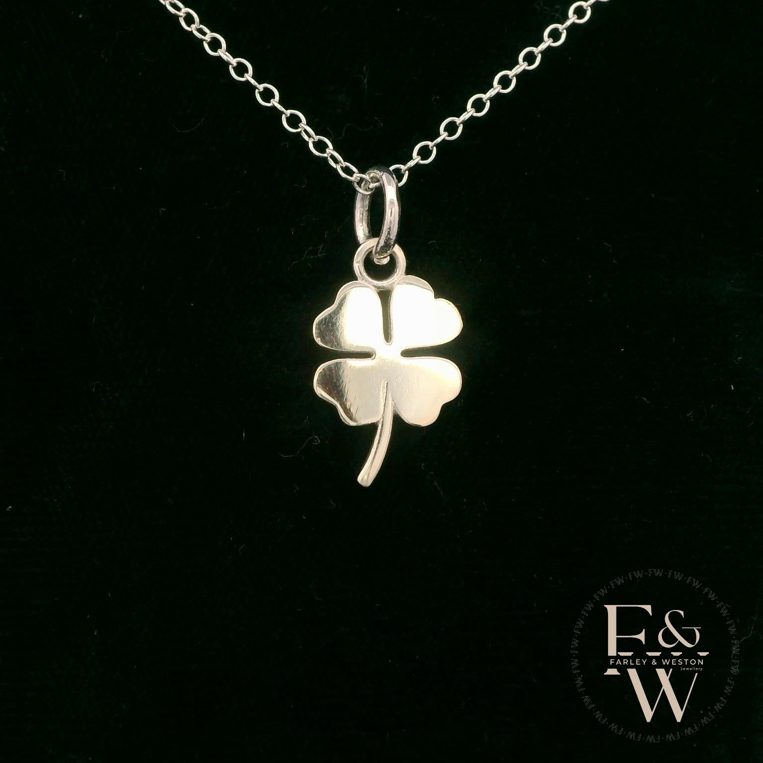 Sterling Silver 4 Leaf Clover Pendant
