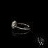 9ct White Gold & White Moissanite Gold Floral Ring