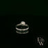 Silver Solitaire Round-Cut White Moissanite Diamond Ring