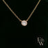 9ct Rose Single Stone Lab Grown Diamond Necklace