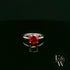 9ct White Gold 2ct Garnet Single Stone Ring