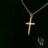 9ct Yellow Gold Small Plain Cross Pendant