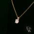 9ct Rose Gold & Solitaire Moissanite Pendant