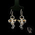 9ct White & Yellow Gold Bee-Inspired Earrings