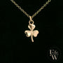 9ct Yellow Gold 3 Leaf Clover Pendant