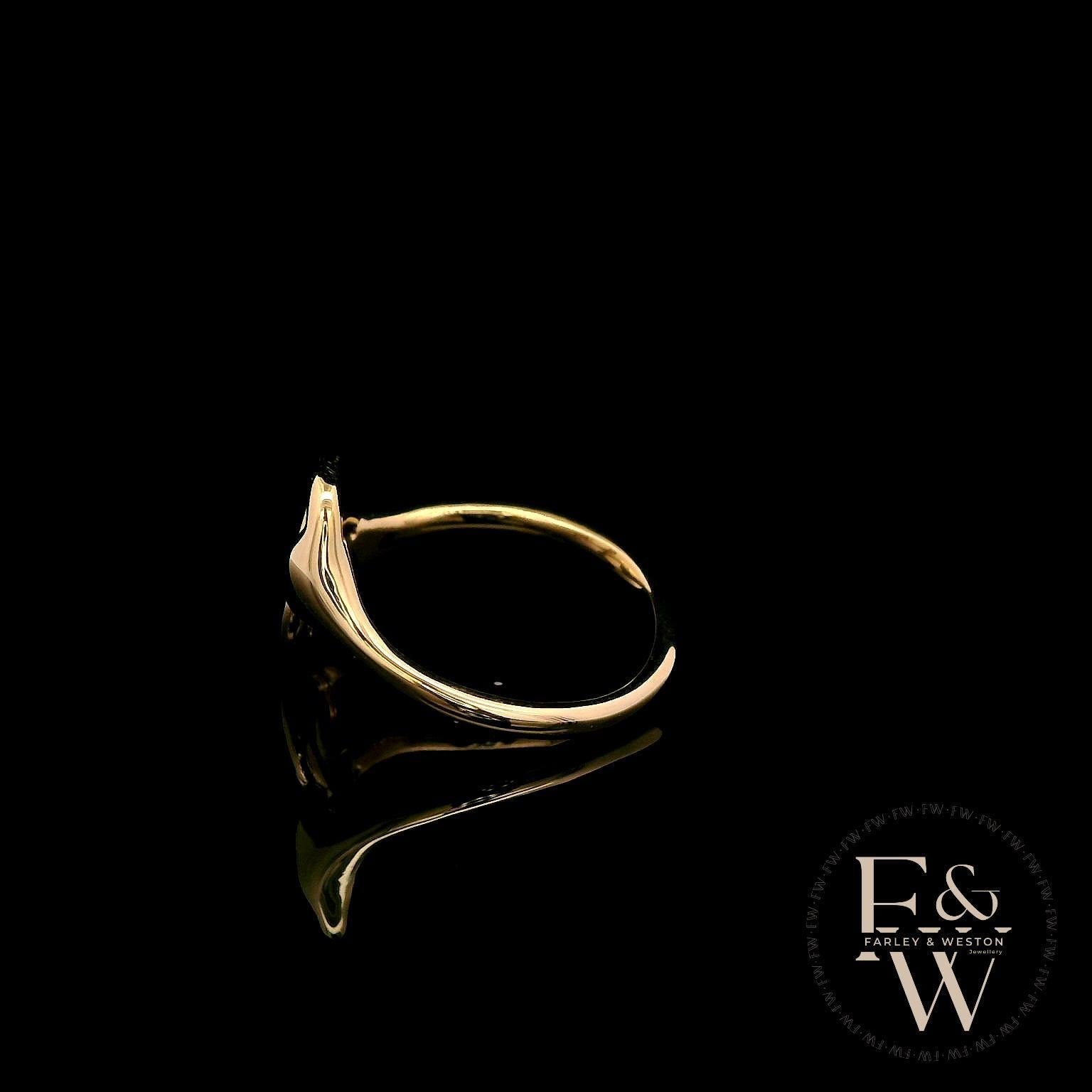 9ct Yellow Gold Horse Shoe Design Ring