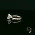 9ct White Gold Large Single Stone White Moissanite Ring