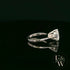9ct White Gold & White Moissanite Single Stone Ring