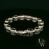 Sterling Silver Oval Black Sapphire Bracelet