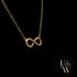 9ct Yellow Gold Infinity Moissanite Pendant