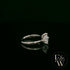 Double Moissanite & 9ct White Gold Ring