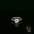 Solitaire Mossanite & Silver Engagement Ring
