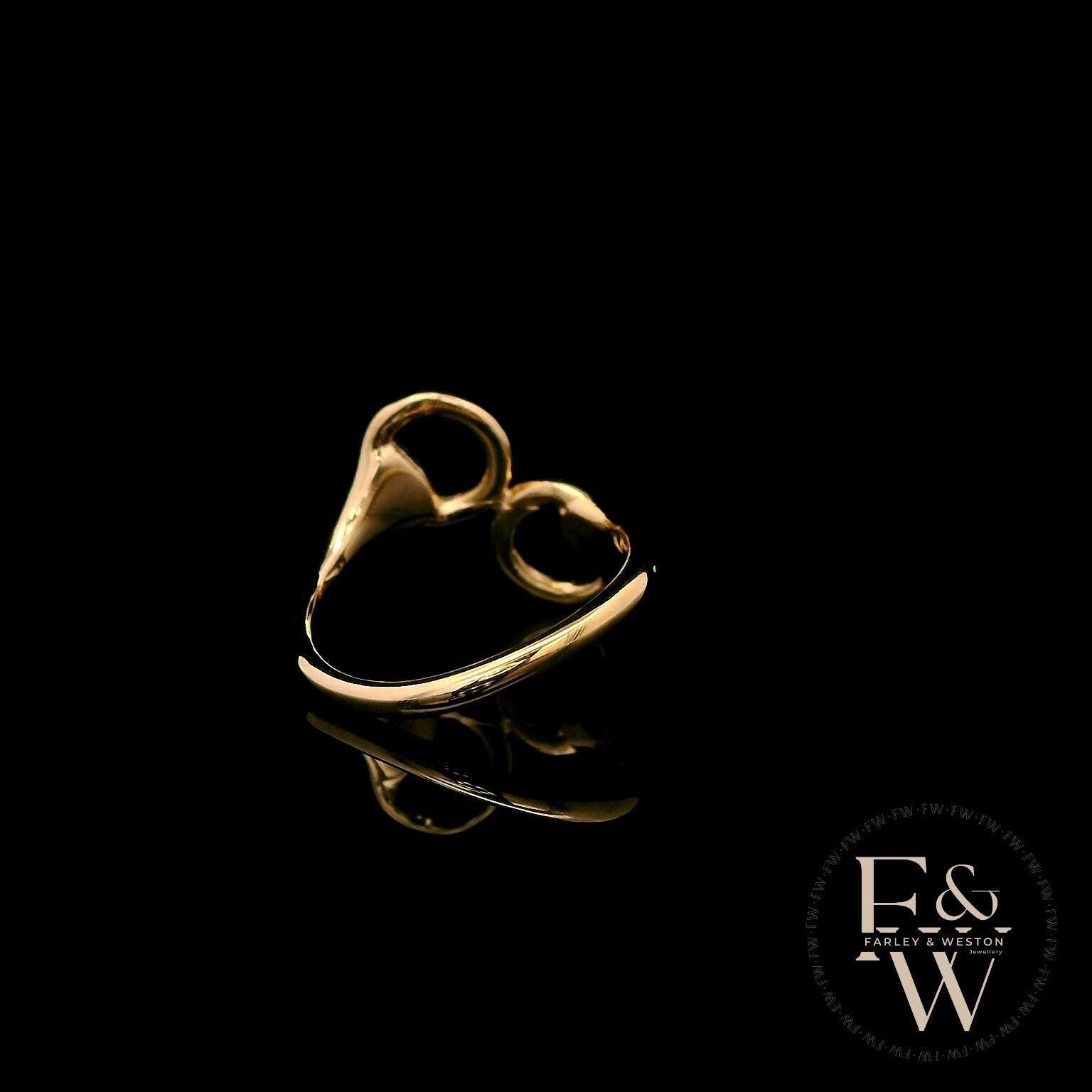 9ct Yellow Gold Horse Shoe Design Ring