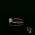 9ct Rose Gold & Three Stone Moissanite Ring