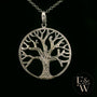 9ct White Gold 'Tree of Life' Pendant