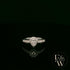 Swarovski Silver & White CZ Pear-Shaped Halo Ring