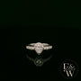 Swarovski Silver & White CZ Pear-Shaped Halo Ring