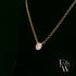 9ct Rose Gold Single Stone Lab Grown Diamond Necklace