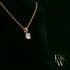 9ct Rose Gold & Solitaire Moissanite Pendant