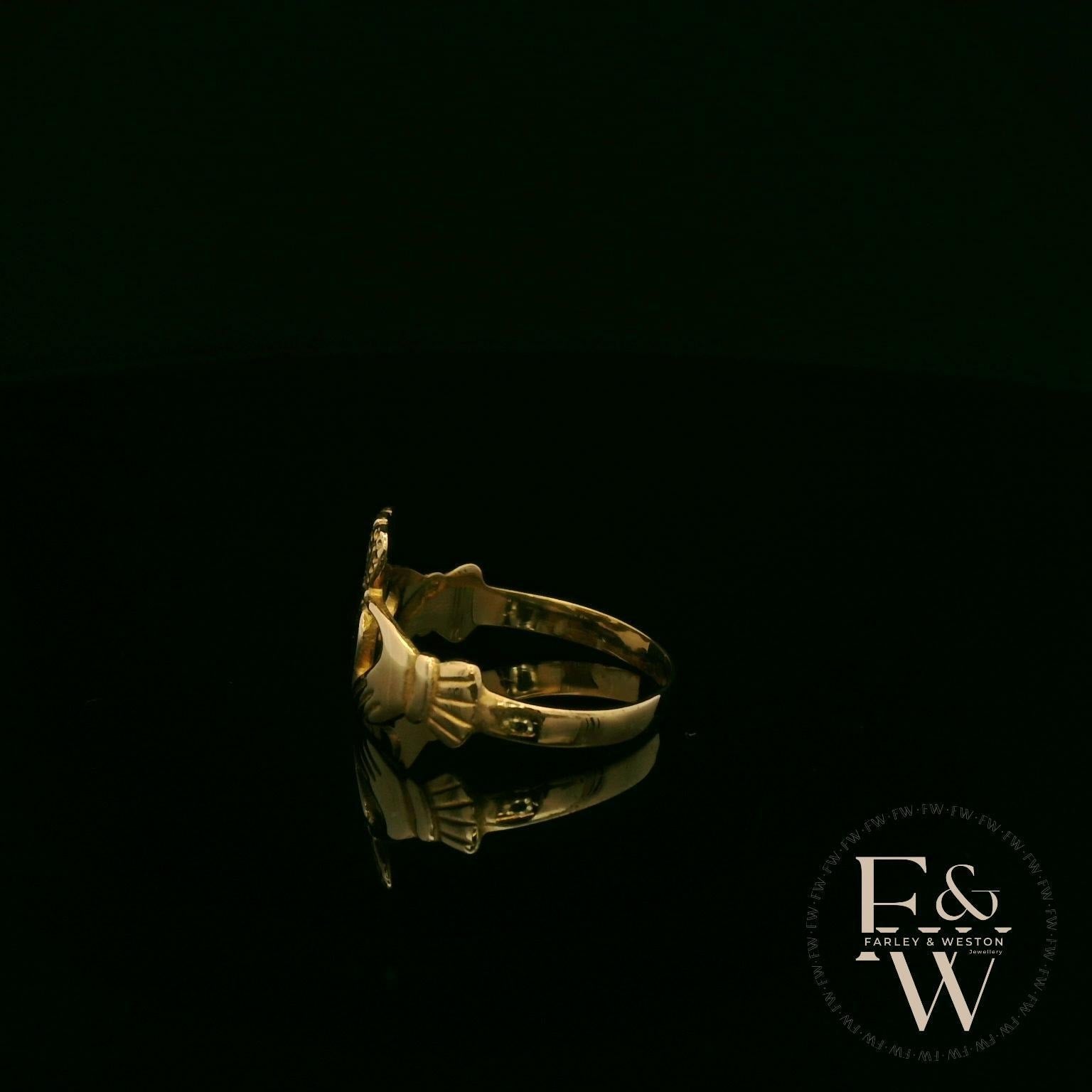 9ct Yellow Gold Claddagh Ring