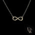 9ct White Gold Infinity Moissanite Pendant