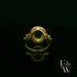 18ct Yellow Gold Oval-Cut Emerald & Diamond Vintage Ring